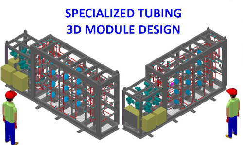 2D & 3D – Skid Based Piping Module / Layout Design Development