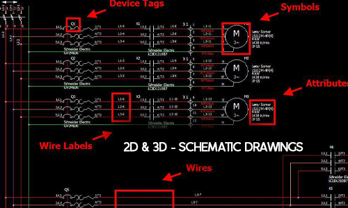 2D & 3D – Schematic drawings