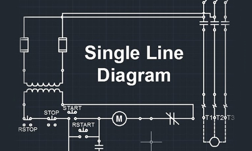 2D – Single line circuit diagram drawings