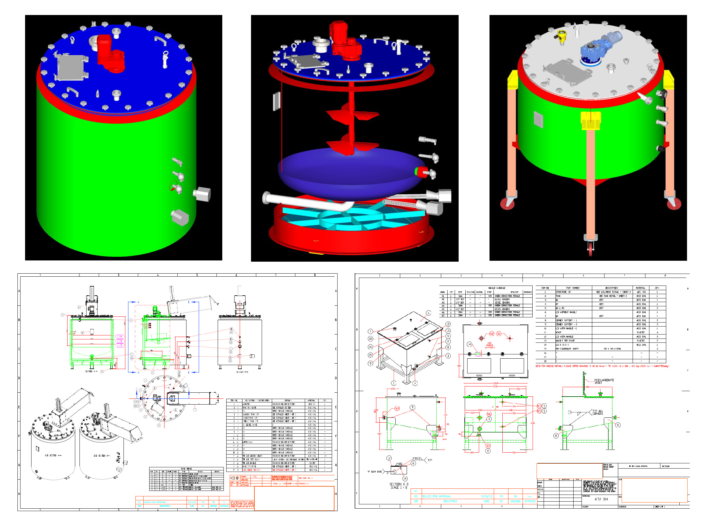 3D & 2D Food & Process plant Tanks and Equipments
