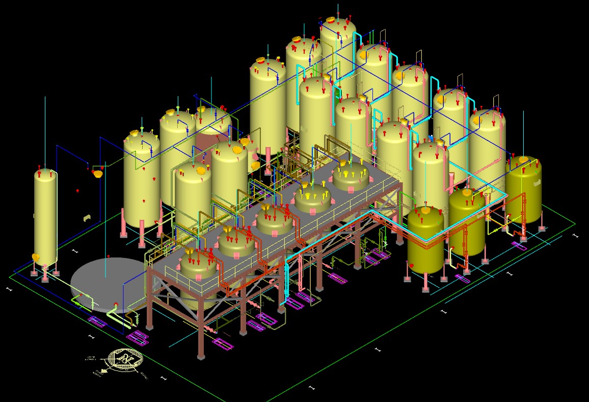 3D Batch Processing Plant (2)