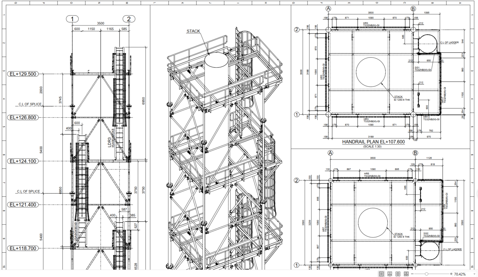 2D & 3D – Civil-Structural Manufacturing & Fabrication drawings-04
